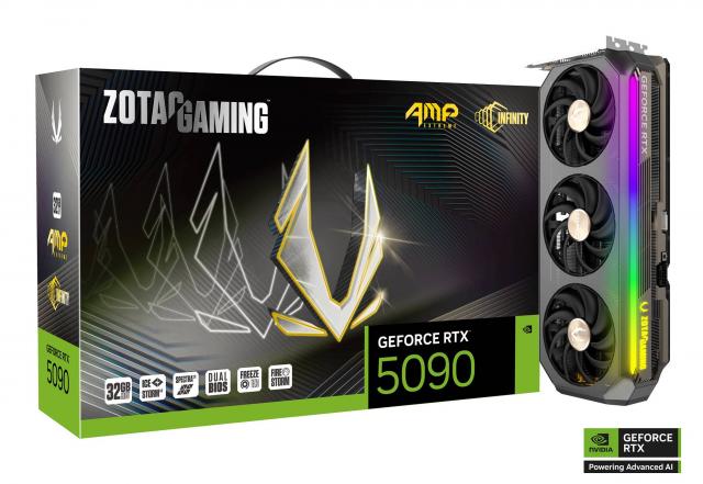 Graphic card ZOTAC GAMING RTX 5090 AMP Extreme INFINITY 32GB GDDR7 