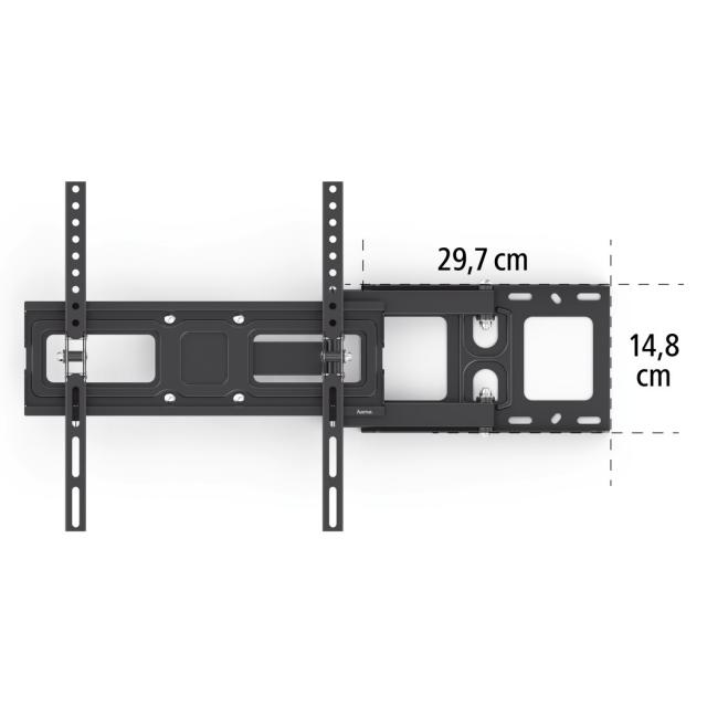 Стенна стойка Hama Fullmotion TV, 32-65", регулируема, Черна 