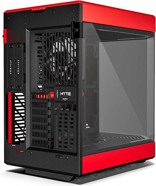 Case HYTE Y60 Tempered Glass, Mid-Tower, Black and Red 