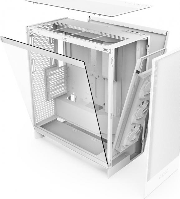 Case NZXT H7 Flow RGB 2024 Edition - White 
