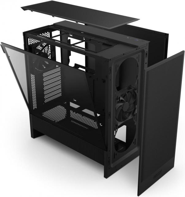 Case NZXT H5 Flow 2024 Black, Mid-Tower 