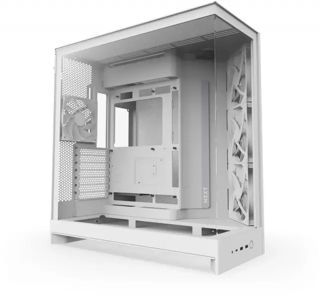 Case NZXT H9 Flow Dual-Chamber - White 