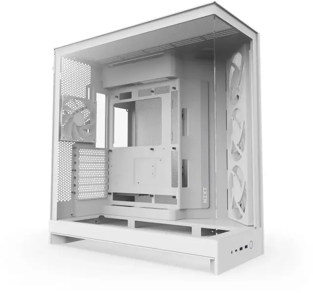 Case NZXT H9 Flow RGB Dual-Chamber - White 