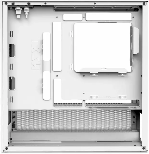 Case NZXT H3 Flow 2025 All White Micro-ATX Tower 