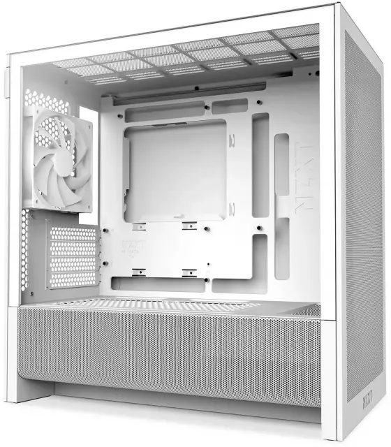 Case NZXT H3 Flow 2025 All White Micro-ATX Tower 