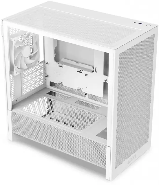 Case NZXT H3 Flow 2025 All White Micro-ATX Tower 