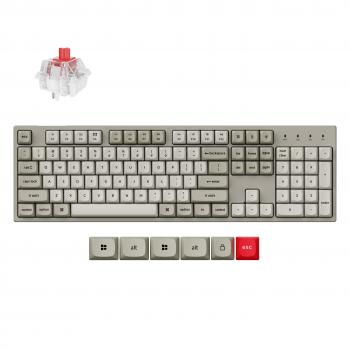 Геймърска Механична клавиатура Keychron C2 Pro 8K QMK - Super Red Switch, Full Size