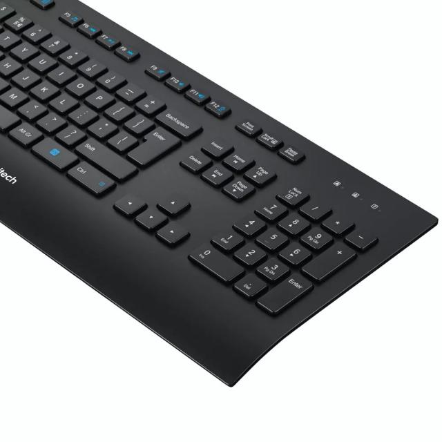 Клавиатура Logitech K280e, USB, Черна 