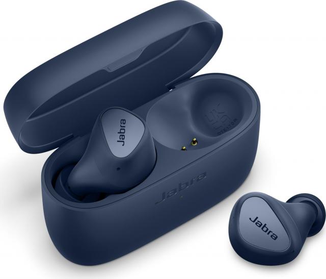 Блутут слушалки Jabra Elite 4, Navy 