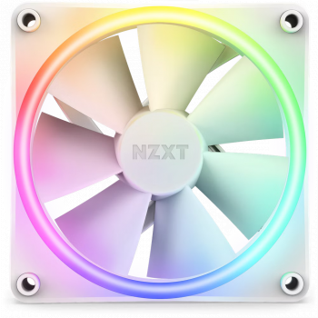 Вентилатор NZXT F120 RGB Duo, Бял