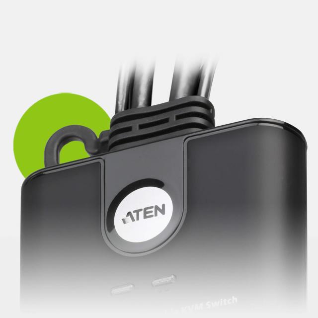 ATEN 2-Port USB FHD HDMI Cable KVM Switch 