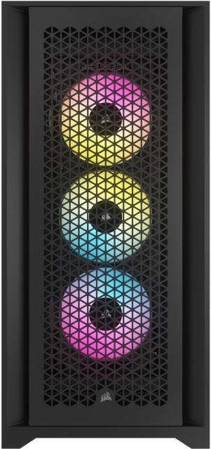 Кутия Corsair iCUE 5000D RGB Airflow Mid Tower, Tempered Glass, Черна 