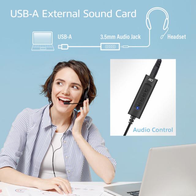 USB-A External Sound Card 