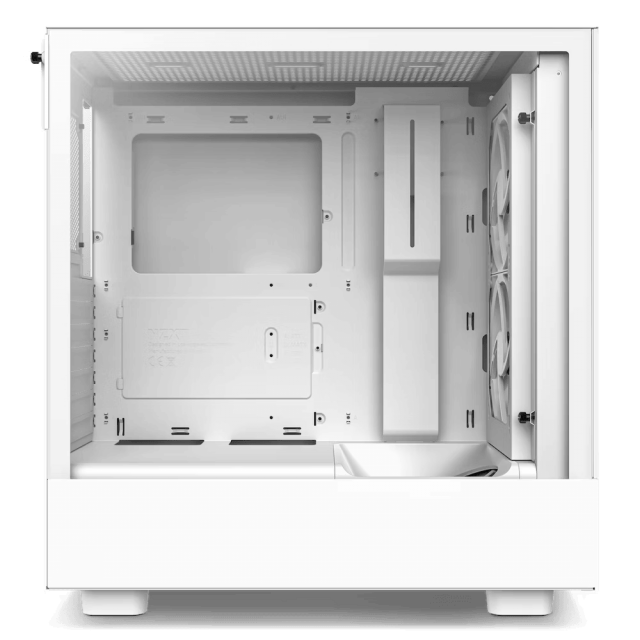 Кутия NZXT H5 Elite Matte White, Tempered Glass, Mid-Tower 