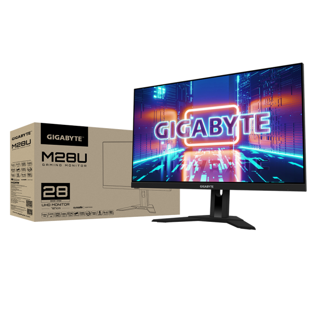 Gaming monitor Gigabyte M28U, 28" UHD 4K, SS IPS,144Hz 1ms, HDR400, RGB Fusion 2.0 