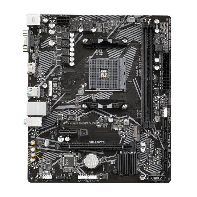 Motherboard GIGABYTE A520M K V2, Socket AM4 