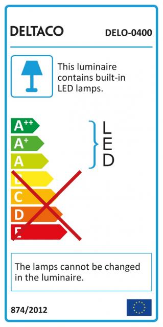 LED desk lamp DELTACO 0400 