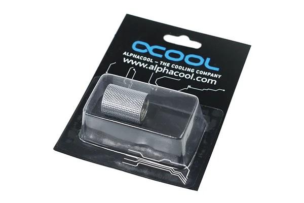 Муфа Alphacool, Вътрешна резба G1/4 AG - G1/4 AG, Хром 