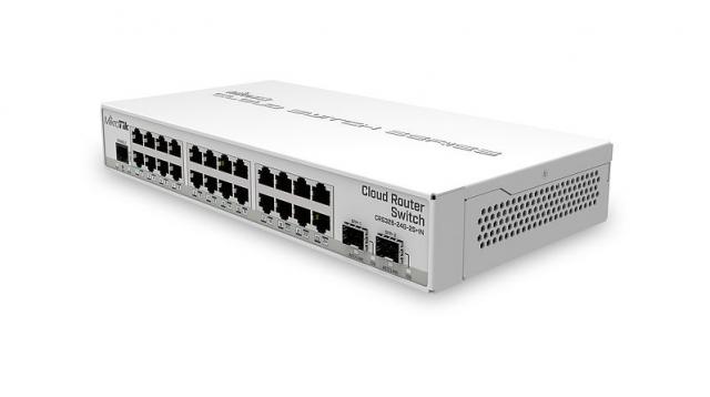 Суич Mikrotik CRS326-24G-2S+IN, 24xGigabit LAN, 2xSFP+ cages 