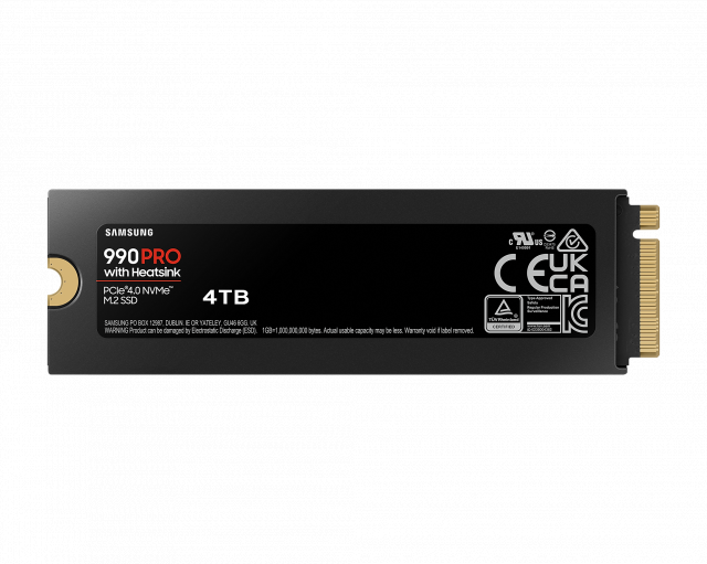 SSD SAMSUNG 990 PRO with Heatsink 4TB, MZ-V9P4T0GW 