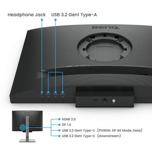 Монитор за програмиране BenQ RD240Q, 24.1", IPS, 2560x1600, 5 ms, 60Hz, HDR10 