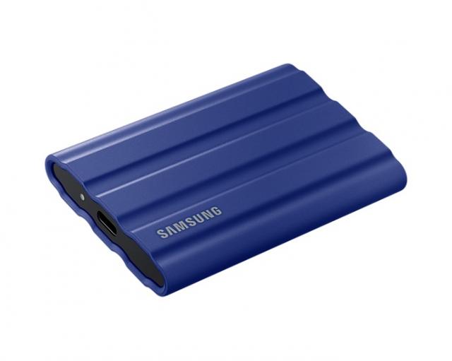 Външен SSD Samsung T7 Shield, 1TB USB-C, Син 