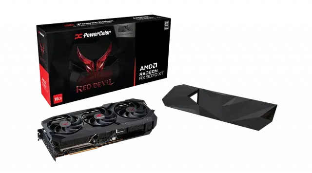 Graphic card PowerColor Radeon RX 9070 XT Red Devil 16GB GDDR6 Backplate Special Edition 