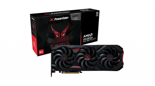 Graphic card PowerColor Radeon RX 9070 XT Red Devil 16GB GDDR6 Backplate Special Edition 