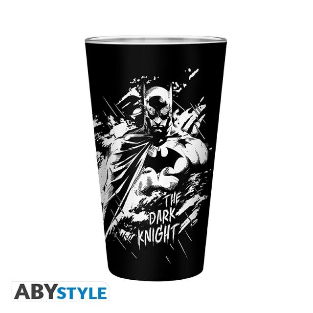 Комплект ABYSTYLE DC COMICS - Pck XXL glass + Pin + Pocket Notebook "Batman" 