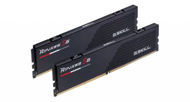 Memory G.SKILL Ripjaws S5 Black 128GB(2x64GB) DDR5 6400MHz, CL36 - Intel XMP 