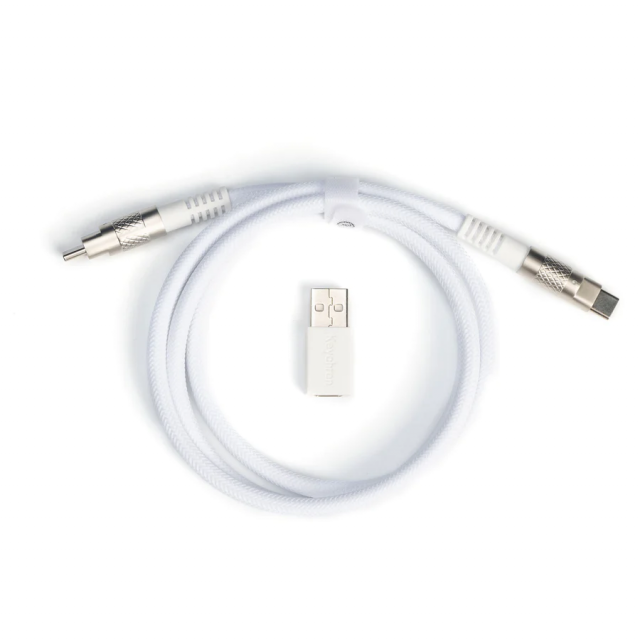 Cable Keychron Double-Sleeved Geek - White 