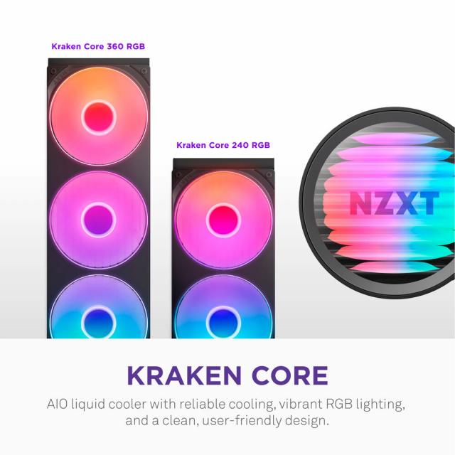 Охладител за процесор NZXT Kraken Core 240 RGB 