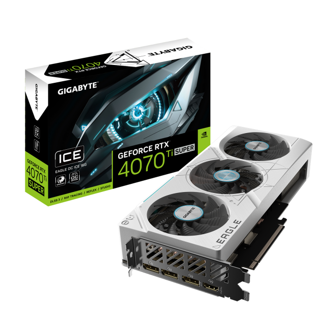 Видео карта GIGABYTE RTX 4070 TI SUPER EAGLE OC ICE 