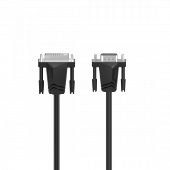 Hama Video Cable, DVI Plug to VGA Plug, Full-HD 1080p, 1.50 m