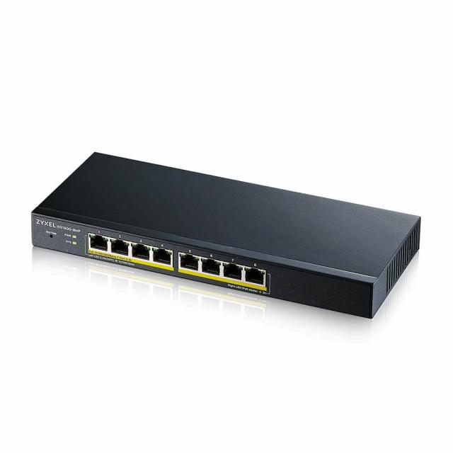 Switch ZYXEL GS1900-8HP-V3, 8 Ports Smart Managed, PoE, Gigabit 