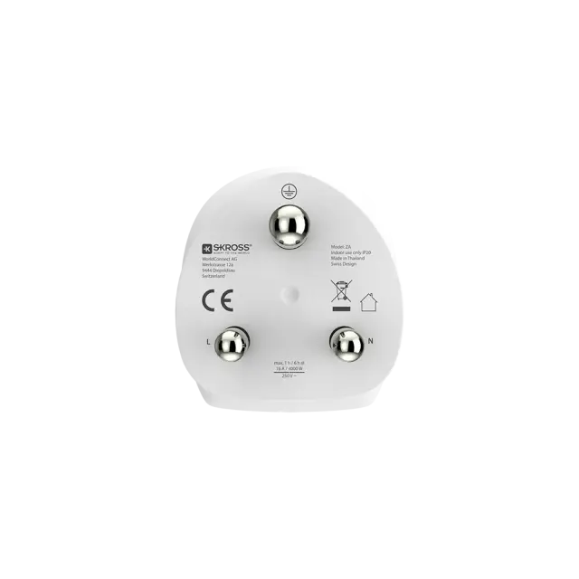 Skross Travel adapter 220V EU to South Africa 