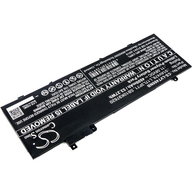 Батерия за лаптоп CAMERON SINO, За LENOVO ThinkPad T480s, L17L3P71, 11.58V, 4600mAh 