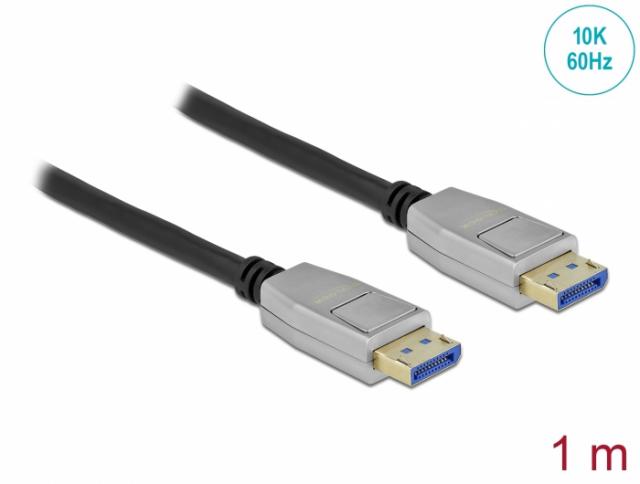 Delock Cable DisplayPort 2.0 male > DisplayPort male 10K 1 m 