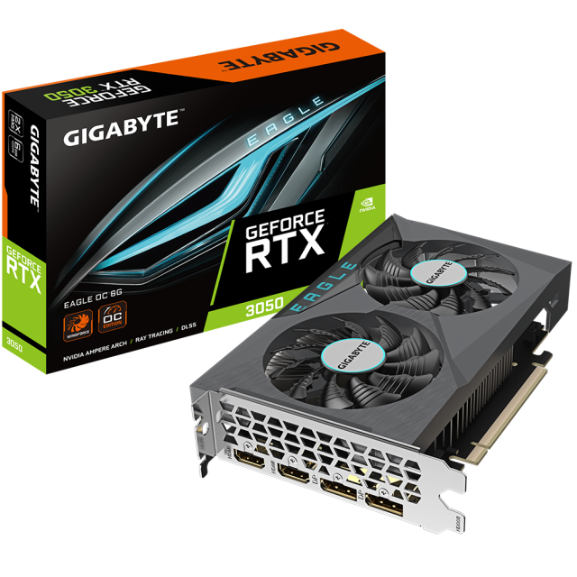 Graphic card GIGABYTE RTX 3050 EAGLE OC 6GB GDDR6 