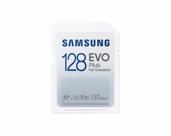 Memory card Samsung EVO Plus SD Card (2021), 128GB, White