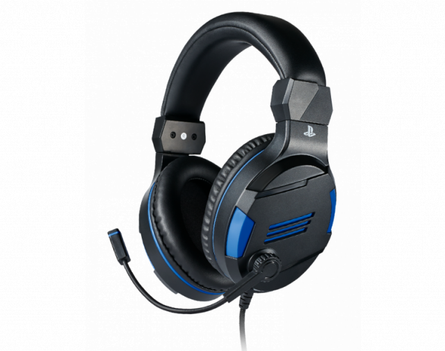 Gaming headset Nacon Bigben PS4 Official Headset V3, Microphone, Black/Blue 