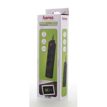 Hama "USB 3.4A" Power Strip, 3-Way, 1.4м, 137353 