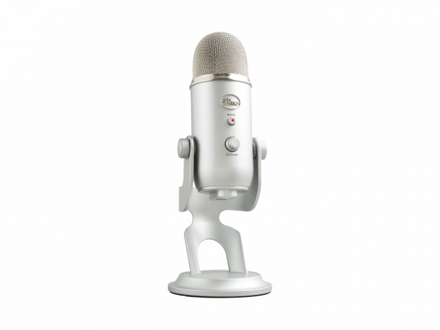 Настолен микрофон Logitech Blue YETI - Silver 