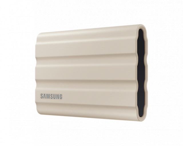 Външен SSD Samsung T7 Shield, 2TB USB-C, Бежов 