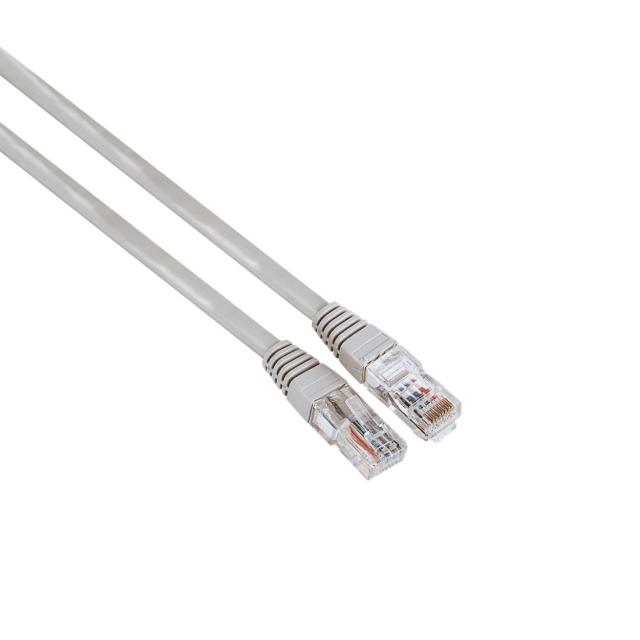 Мрежов кабел HAMA,CAT 5e, FTP/UTP, RJ-45 - RJ-45, 5м, екраниран, Сив, булк опаковка 