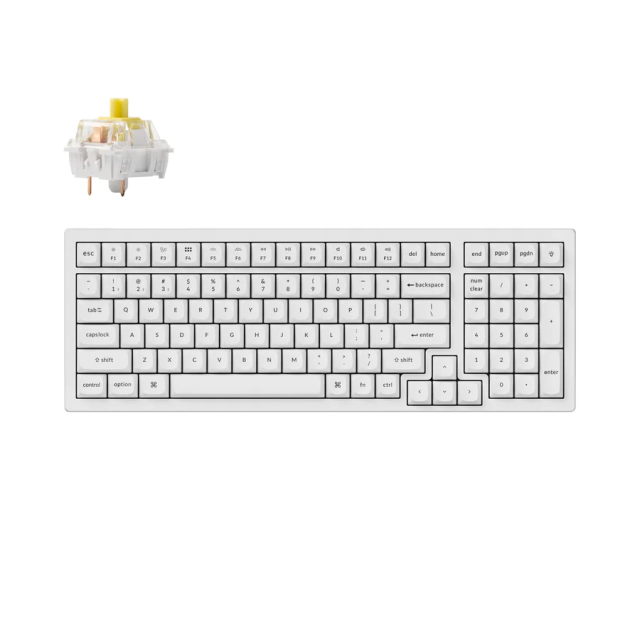 Геймърска Механична клавиатура Keychron K4 Pro White K4P-O4 