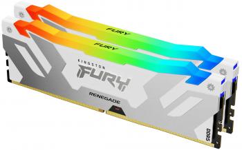 Памет Kingston Fury Renegade White RGB 32GB(2x16GB) DDR5 7200MHz CL38