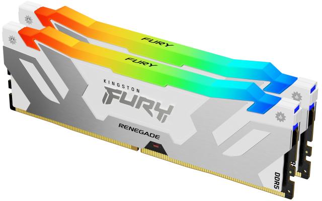 Памет Kingston Fury Renegade White RGB 32GB(2x16GB) DDR5 7200MHz CL38 