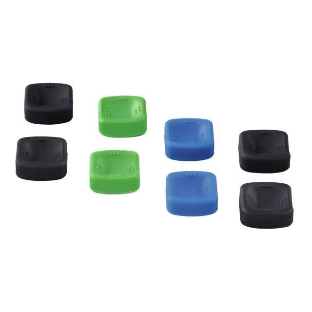 Hama "Square" Control Stick Attach. Kit, 8in1 f. PS4/Xbox One, black/green/blue 