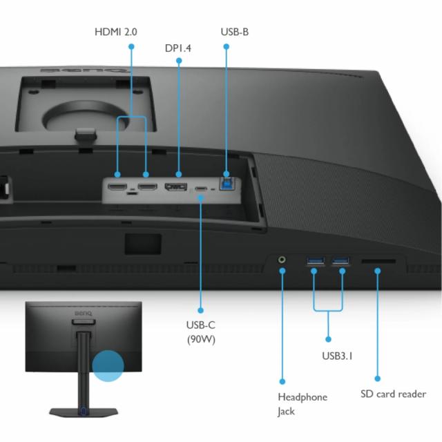 Монитор BenQ SW272U, 27 inch, 4K, 5ms, HDR10 